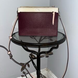 Kate Spade burgundy leather crossbody bag